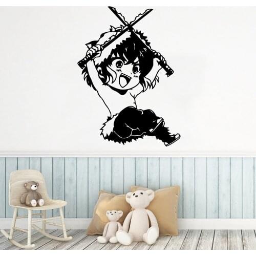 Creative Demon Slayer Vinyl Decals Wall Stickers For Kids Rooms Decoration Wall Decoration Murals