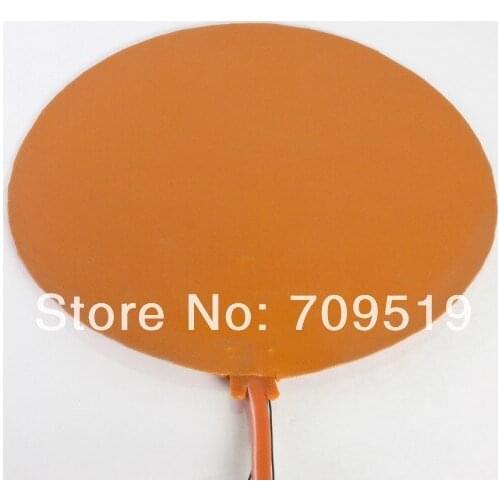 Circular 24v Silicone Rubber Heater Bed 200mm Diameter (8")