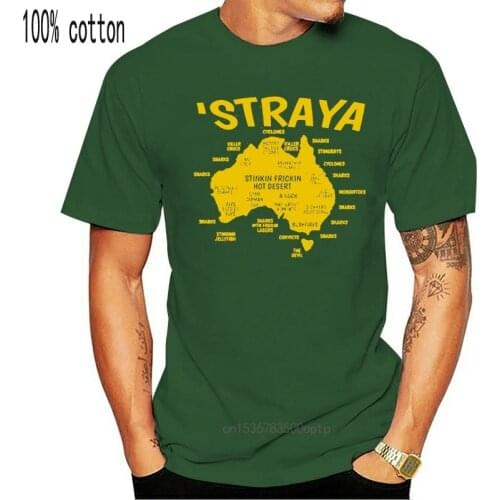New Brand Clothing Straya T-Shirt Australia Oz Pride Australian Downunder Bogan Summer sportwear casual t-shirt