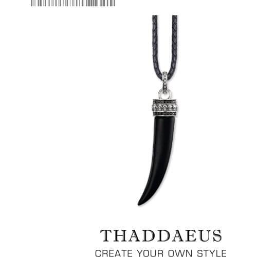 Beads Necklace Tooth,2017 Brand New Max Rope Fashion Jewelry Europe Style Rebel Cross Bijoux Gift For Men & Women Friend