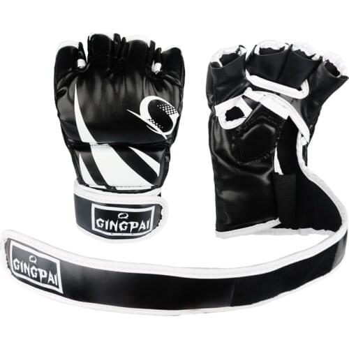 Profectional PU Leather MMA Gloves Sparring Punch Ultimate Mitts Sanda Fighting Training Sandbag Equipment Pair for Adult Men
