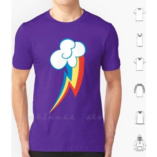 Rainbow Dash Cutie Mark T Shirt Cotton DIY Print Rainbow Dash Cutie Mark Rainbowdash My Little Friendship Magic Mlp
