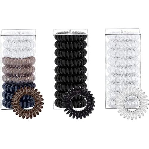 9 Pcs Elastic Hair Bands For Women Hair Accessories Girls Cute Hair Ties Ponytail Holders Hair Coils 2021