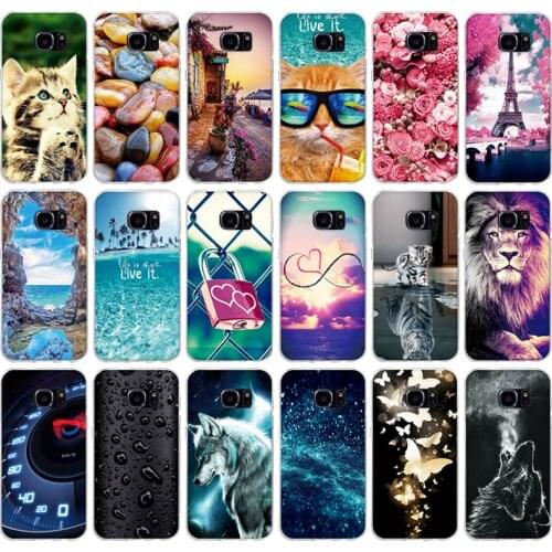 For Samsung Galaxy S7 G9300 G930 Silicon 3D Printed Luxury Pattern Soft Case for Samsung S7 s7 G9300 Coque Fundas for Galaxy S7