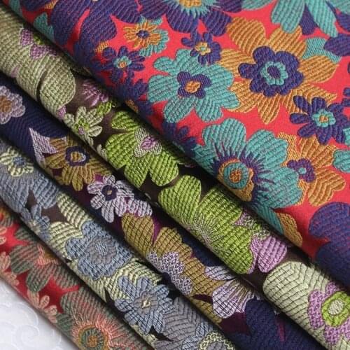 Cheongsam Cotton Jacket Bjd Decorative Diy Material Mongolian gown Silk Cloth Cushion Pillow Jacquard Brocade Satin Fabric