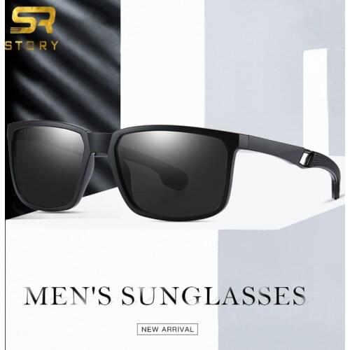 2021Men Fashion Polarized Sunglasses UV400 Rectangular Ultra Light Sun glasses Outdoor Driving Retro Square Glasses gafas de sol