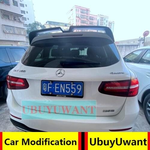 UBUYUWANT For Benz GLC X253 SUV Spoiler Rear Trunk Wing Spoiler For Benz W253 Glc 200 Glc300 CARBON FIBER Spoiler 2015-2018