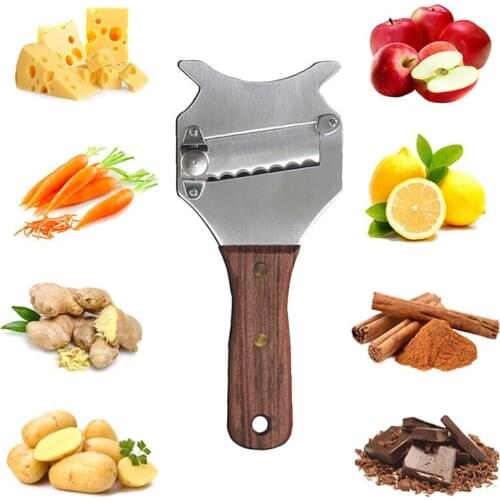 Stainless Steel Cheese Truffle Planer Chocolate Razor Wave Blade Dessert Butter Knife