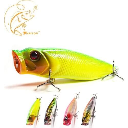 Thritop Hot Sales New Fishing Lure Quality Good Hard Bait 75mm 14.5g TP039 Professional 4 Different Colors Popper Fishing Lures