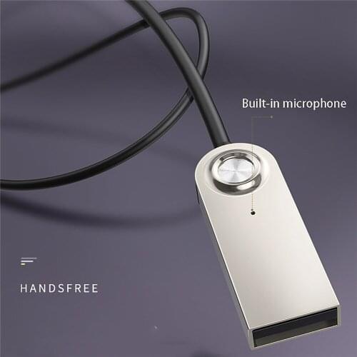 USB to 3.5mm Converter Bluetooth 5.0 Receiver Multi-function Audio Adapter Car USB Cable Adapter Transmitter