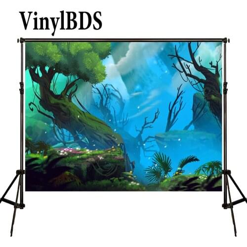 VinylBDS Photography Background Natural Children Forest Background Fairy Tale World Cartoon Photo for Photos Shoot Studio