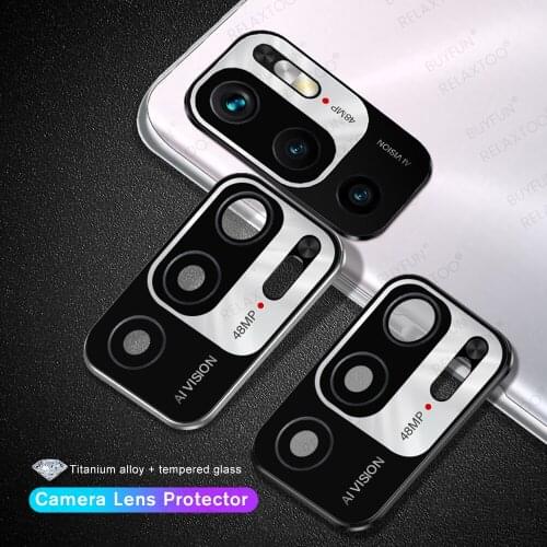 Camera Lens Protector For Xiaomi poco m3 pro Metal Ring Cover Tempered Glass For Redmi note 10 note10 5G Rear Lens Protect Case