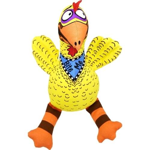 Dog Cat Pet Chew Toys Canvas Durability Vocalization Dolls Bite Toys for Dog Accessories Pet Dog Products High Quality Chicken