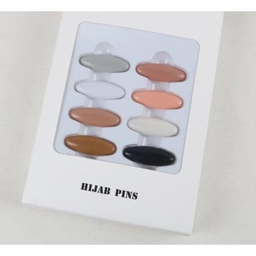 2020 Newest Design High Quality Muti-Color Plastic Scarf Accessories Buckle Muslim Hijab Safety Pins