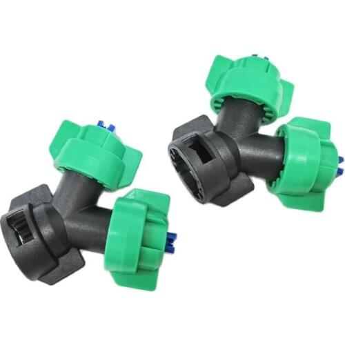 2pcs RC Agriculture Drone Sprayer Nozzle Kit Y-Shape BiNozzle Extend Sprinkler High Pressure Double Cap Pesticide Ejector Parts