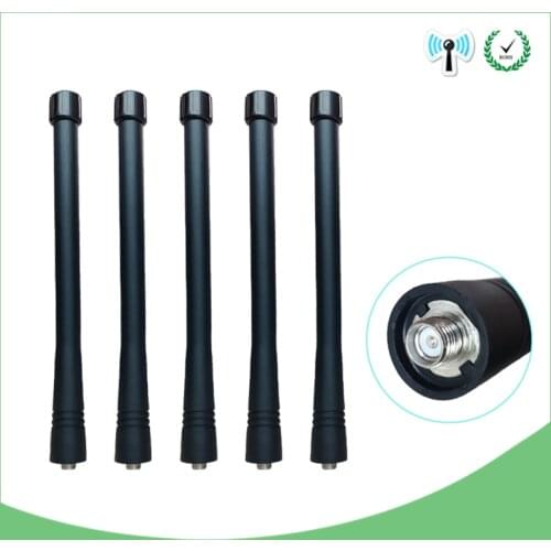 5pcs SMA-F Female VHF 136-174Mhz Antenna compatible for kenwood radio antenna Walkie Talkie Accessory aerial