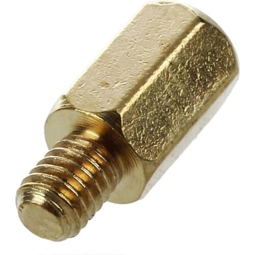 50 Pcs M3 Male x M3 Female Long Hexagonal Brass PCB Standoffs Spacers PC PCB Motherboard Brass Standoff Hexagonal Spacer