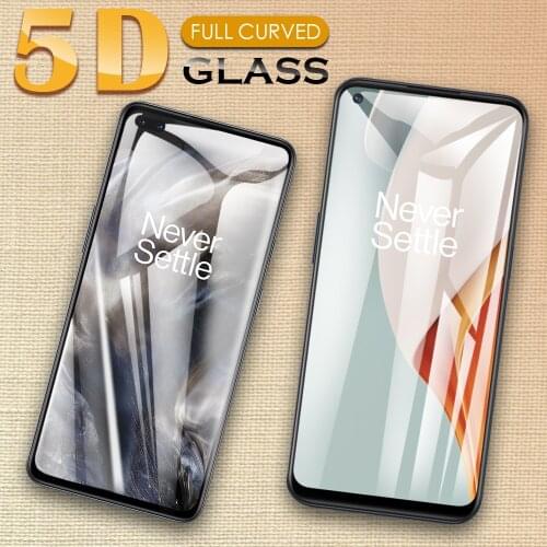5D Curved Edge Full Cover Tempered Glass For Oneplus Nord CE N100 N10 5G Screen Protector Protective Film