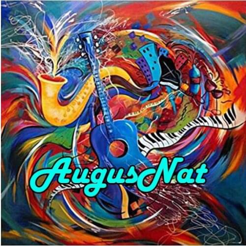 Music diamond painting guitar daimand embroidery abstract daimant mosaic picture diamant painting poster oil paint by number