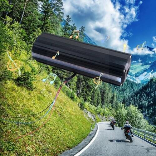 LED Display Motorcycle Bluetooth Audio Sound System Speakers Control Accessories MP3/TF/USB Radio APP Moto Stereo FM Anti-t O8G7