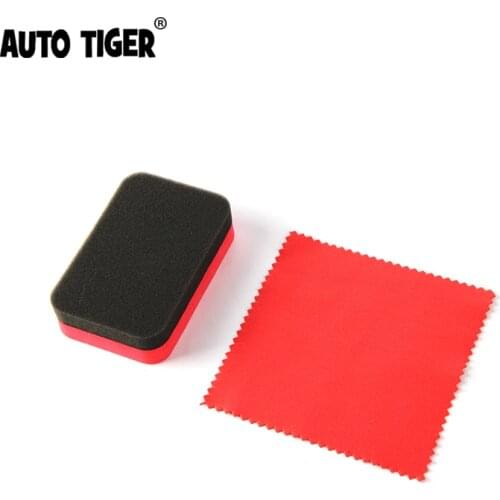 AUTO TIGER Red Car Coating Applicator Nano Ceramic Coating Sponge For Detailing