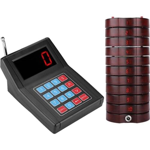 SU-668 Restaurant Call Pager Wireless Calling System Waiter Pager Call Customer For Restaurant Church Nursery Wireless Pager