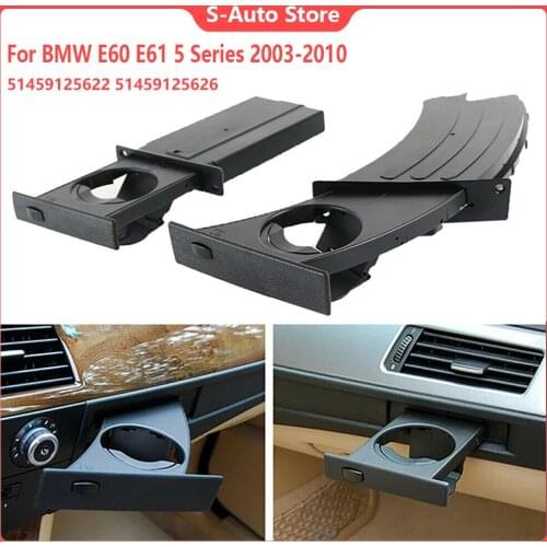 For BMW E60 E61 5 Series 520i 525i 528i 2003-2010 Car Front Left Cup Holder Drink Rack Cup Holders Auto Accessories 51459125622