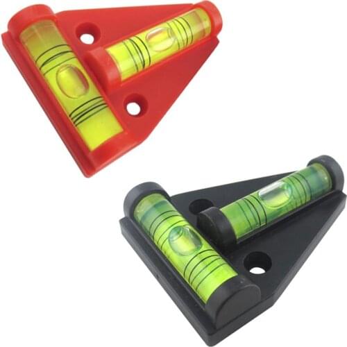 GGATC 1 piece/pack T Type Spirit Level Measurement Instrument Triangular Plastic level indicator Shell Random Colors