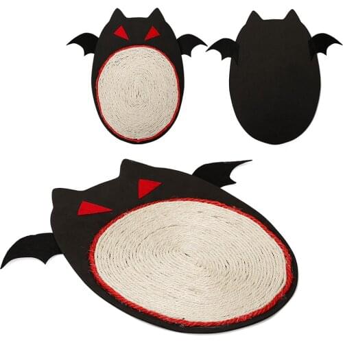 Halloween Cat Scratch Board Natural Sisal Mat Pet Cat Scratch Pad Playing Toy Sleeping Pad for Christmas Pet Supplies