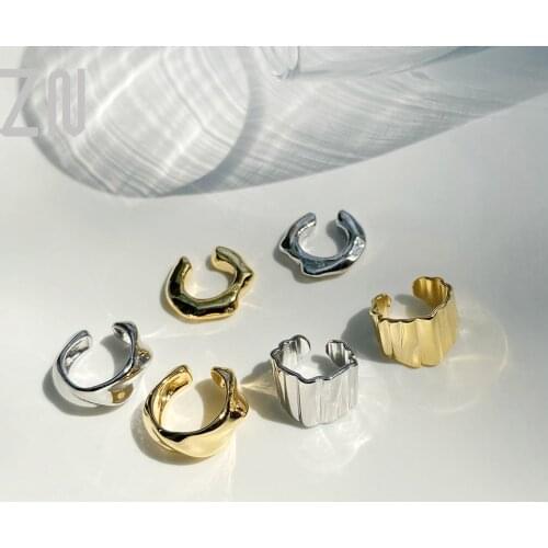 ZN New 1PC Simple Ear Cuff Ear Clip for Women No Pierced C Shape Geometric Small Earcuff Ear Wrap Earcuff Clips Jewelry