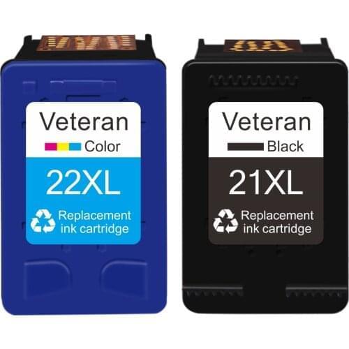 Veteran 21 22 XL replacement for hp 21 22 ink cartridge for hp Deskjet F2280 F2180 F4180 F300 F380 F2100 printers