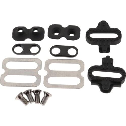 2 Pieces Cycling Road Bicycle Self-locking Pedal Cleats Set for Road Bike SPD Shoes