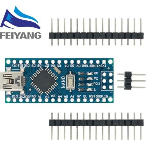 100PCS MINI USB/MICRO USB Nano 3.0 ATMEGA328P/ATMEGA168P controller compatible NANO CH340 USB driver NO CABLE