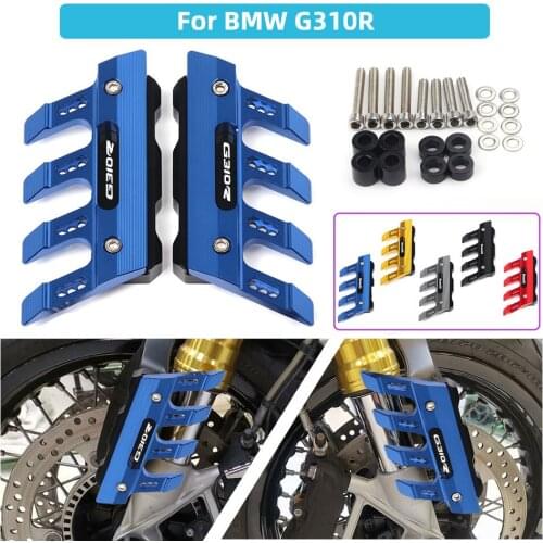 Laser logo For BMW G310R g310r Motorcycle CNC Aluminum Mudguard Side Protection Block Front Brake Disc Caliper Protector Cover