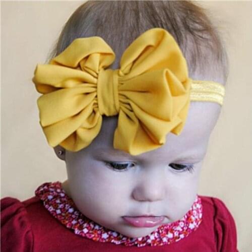 Fashion Little Girls Accessories Bow Headband Kids Hairs Accessories Chiffon Bow Headband Colorful Kids Newborn Headband