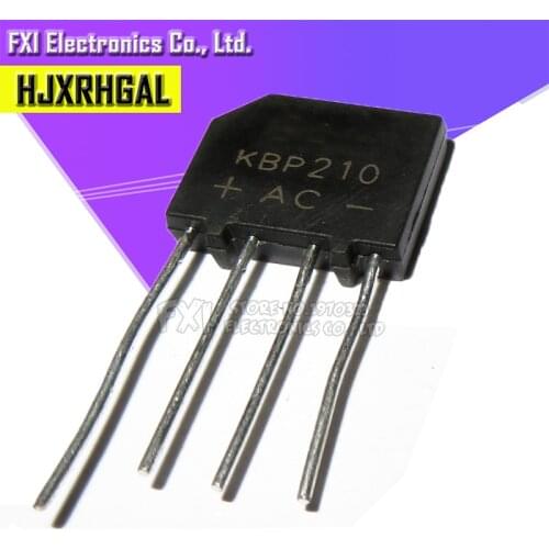 100PCS KBP210 2A 1000V BRIDGE RECTIFIER