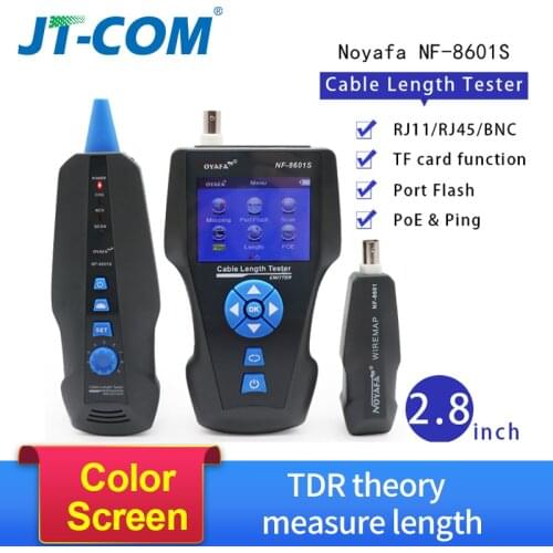 NF-8601S TDR Network Cable Tester Tracker RJ45 RJ11 test break point of cable length telephone tracker+POE+PING+Voltage detector