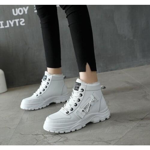 NEW Women Winter Snow Boots 2020 New Fashion Style High-top Shoes Casual Woman Waterproof Warm Woman Female White Black Botas