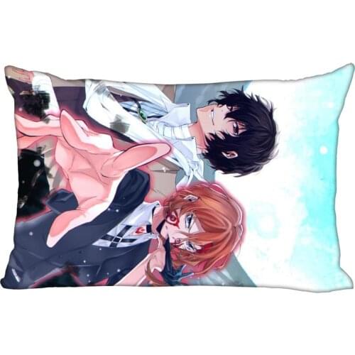 Custom Pillowcase Cover Bungou Stray Dogs Rectangle Zipper Pillow Cover Satin Fabric Pillowcase 40x60cm45X75cm50X75cm(Two sides)