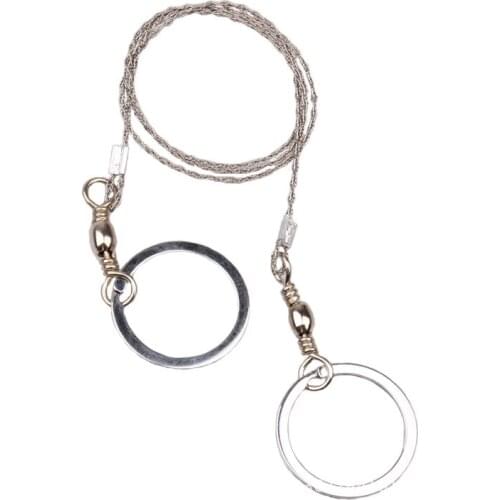 Outdoor field survival saw wire saw wire saw universal camping saw 360 degree rotation Portable