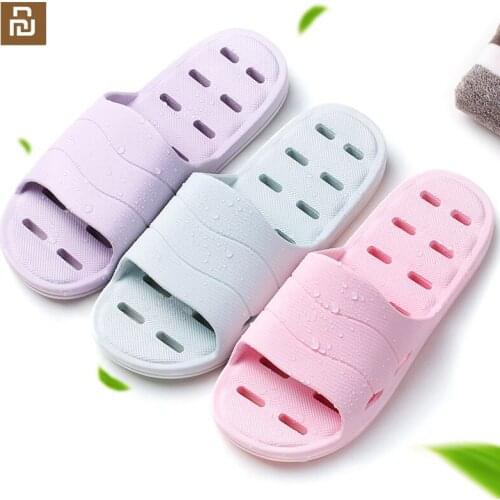 New Youpin bathroom leaking slippers slippers soft mens sandals non-slip home shower slippers childrens casual slippers
