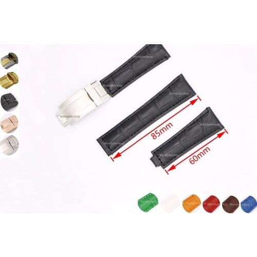 CARLYWET 20mm Real Calf Cowhide Leather VINTAGE Luxury Wrist Watch Band Strap Belt with Clasp For DAYTONA SUBMARINER OYSTER GMT