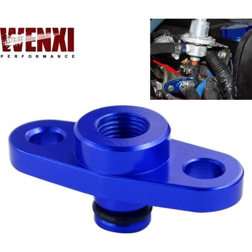 High Quality 1/8 NPT Fuel Rail Pressure Regulator Adapter Blue for NISSAN TOYOTA SUBARU