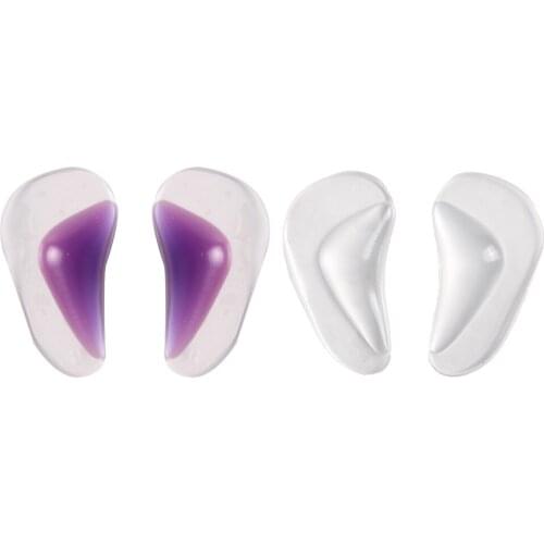 2 Pairs Women Silicone Gel Arch Support Insoles High Heel Shoes Inserts Pads for Plantar Fasciitis Flat Feet