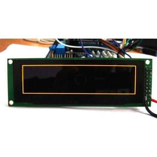 1pcs 2.8 inch 16PIN Yellow OLED Module SSD1322 Drive IC 256*64 4-wire SPI 8Bit Parallel Interface Yellow text on the background