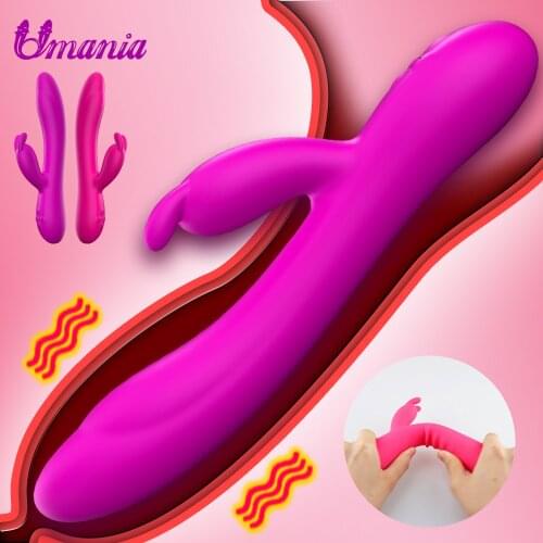 16 Speeds Strong Dildo Rabbit Vibrator Clitoris Stimulator G-spot Massager Sex Toy For Women Female USB Rechargeable Masturbator