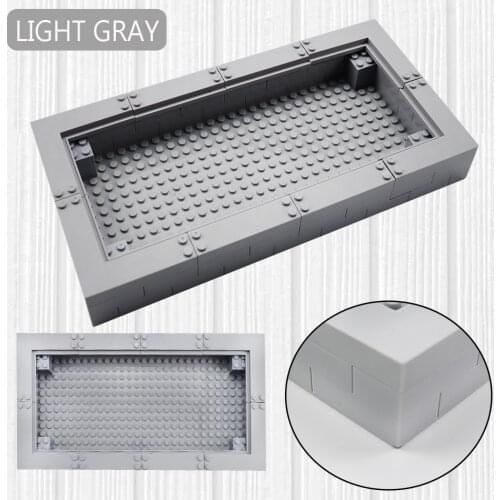 16x32 dots Creative DIY Soldier Figures Collection Display Box Photo Frame Compatible Classic Bricks Base Plate Kids Toys