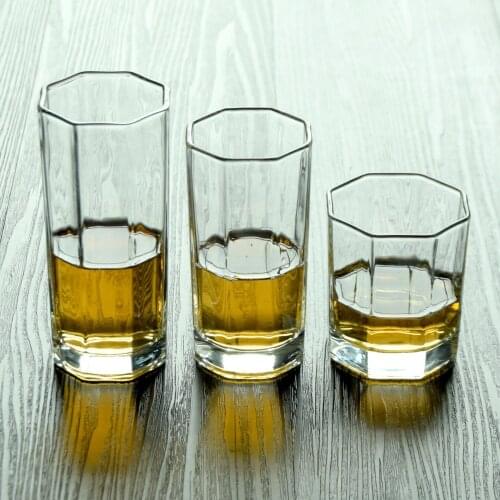 2 Pcs/lot classical transparent fashion whiskey wine glass party pub wine drinking glass cups 200901-49