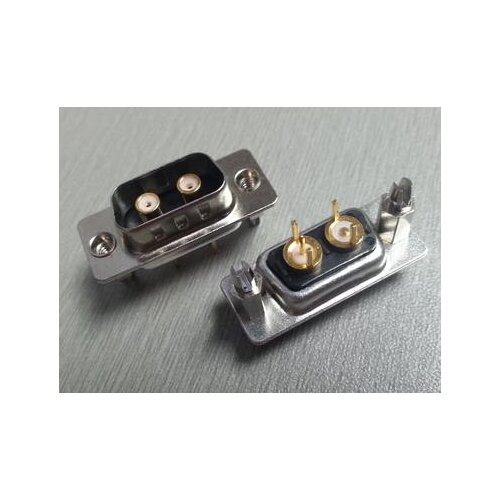 2PCS New energy automotive connector RF in-line 2W2 male socket coaxial coaxial plug