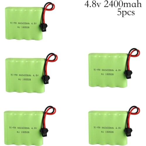 5PCS Ni-MH 4.8V 2400mAh Remote Control toy electric lighting lighting security facilities AA battery RC TOYS AA battery group